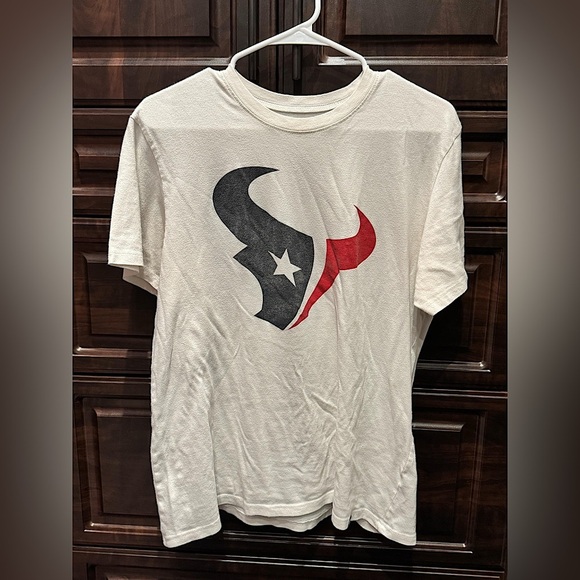 Texans  White T-Shirt with Logo MEDIUM - Picture 1 of 5